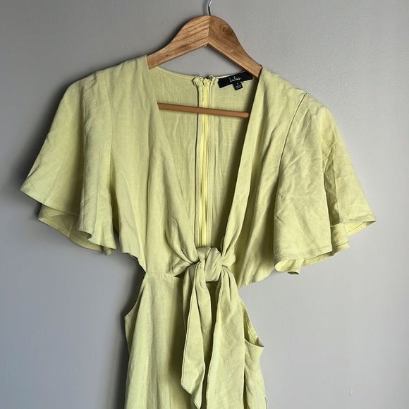 Lulu's Lime Midi Dress - Picture 4 of 9